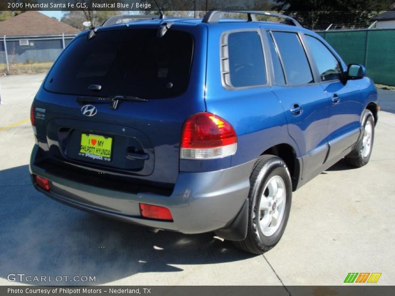 Nautical Blue / Beige 2006 Hyundai Santa Fe GLS