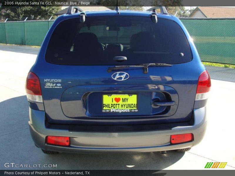 Nautical Blue / Beige 2006 Hyundai Santa Fe GLS