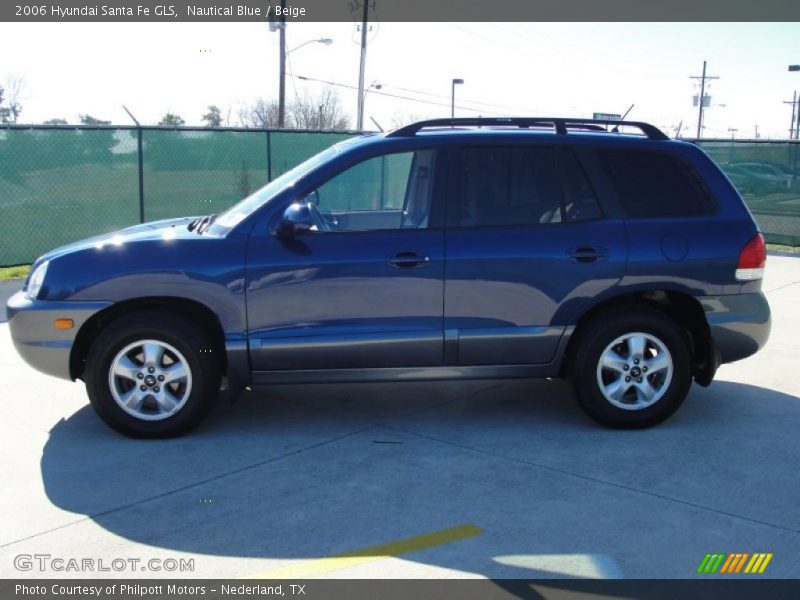 Nautical Blue / Beige 2006 Hyundai Santa Fe GLS