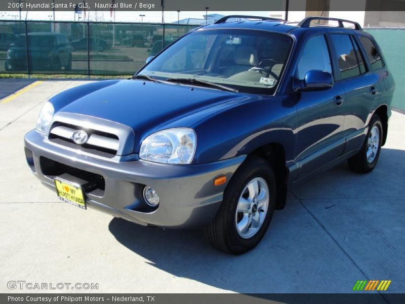 Nautical Blue / Beige 2006 Hyundai Santa Fe GLS