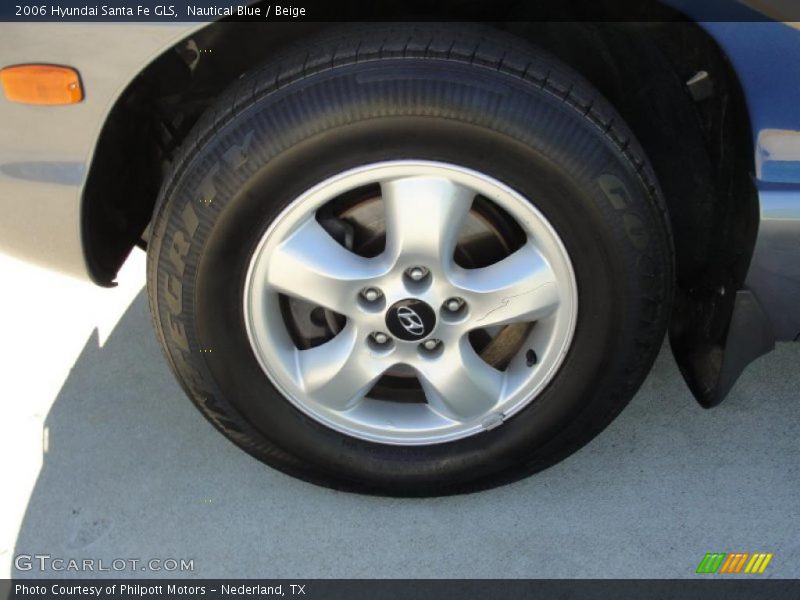 Nautical Blue / Beige 2006 Hyundai Santa Fe GLS