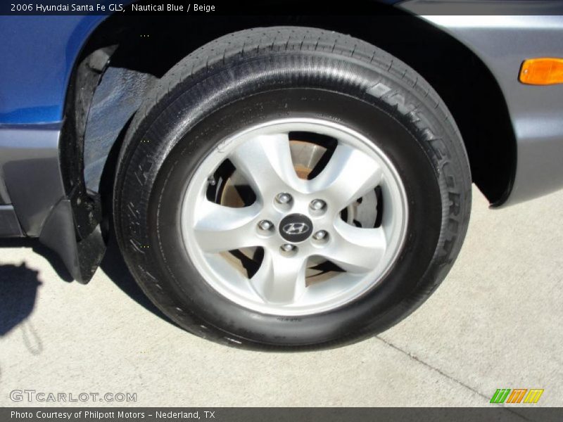 Nautical Blue / Beige 2006 Hyundai Santa Fe GLS