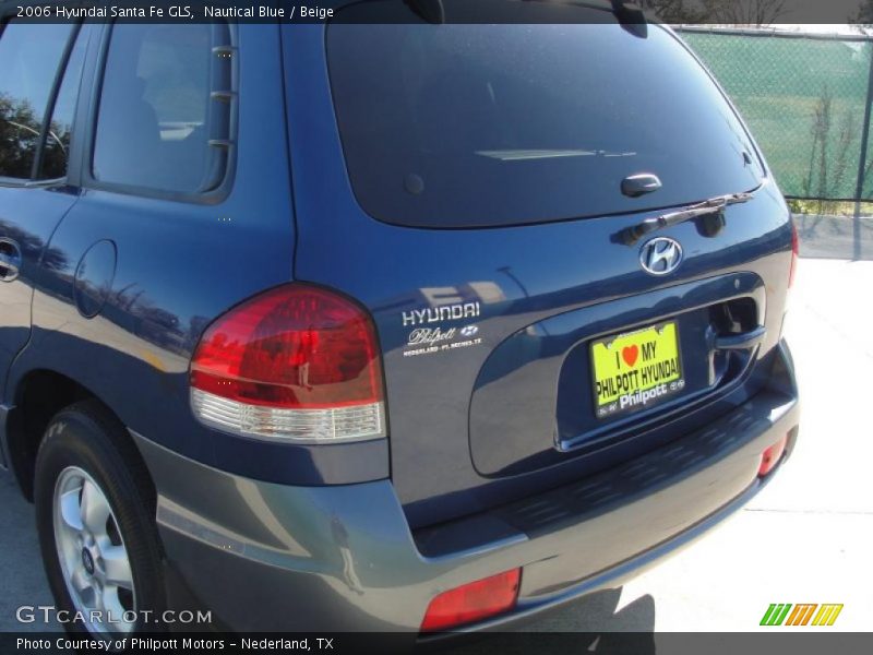 Nautical Blue / Beige 2006 Hyundai Santa Fe GLS