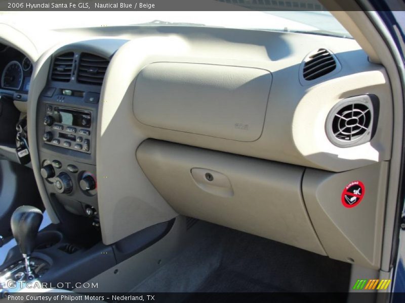 Nautical Blue / Beige 2006 Hyundai Santa Fe GLS