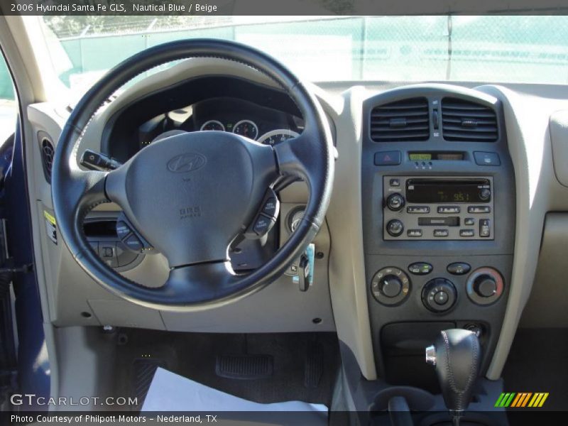 Nautical Blue / Beige 2006 Hyundai Santa Fe GLS