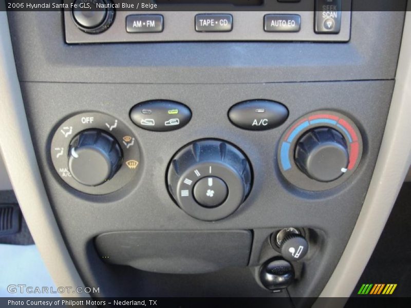Nautical Blue / Beige 2006 Hyundai Santa Fe GLS