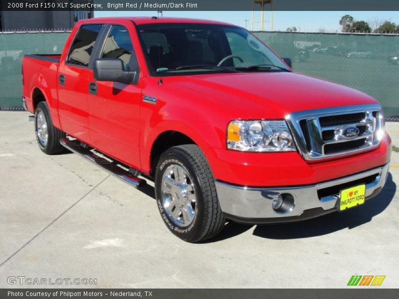 Bright Red / Medium/Dark Flint 2008 Ford F150 XLT SuperCrew