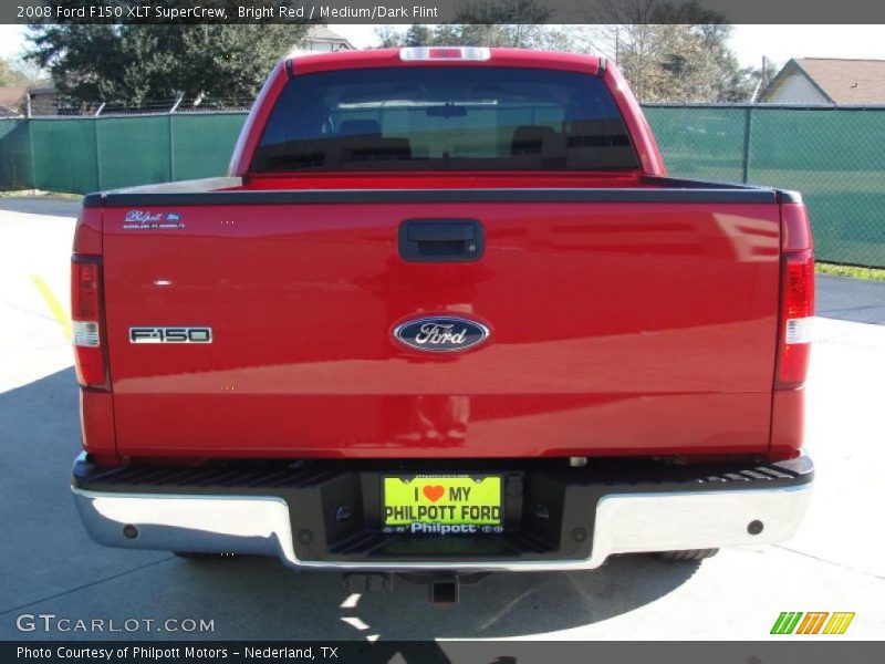 Bright Red / Medium/Dark Flint 2008 Ford F150 XLT SuperCrew