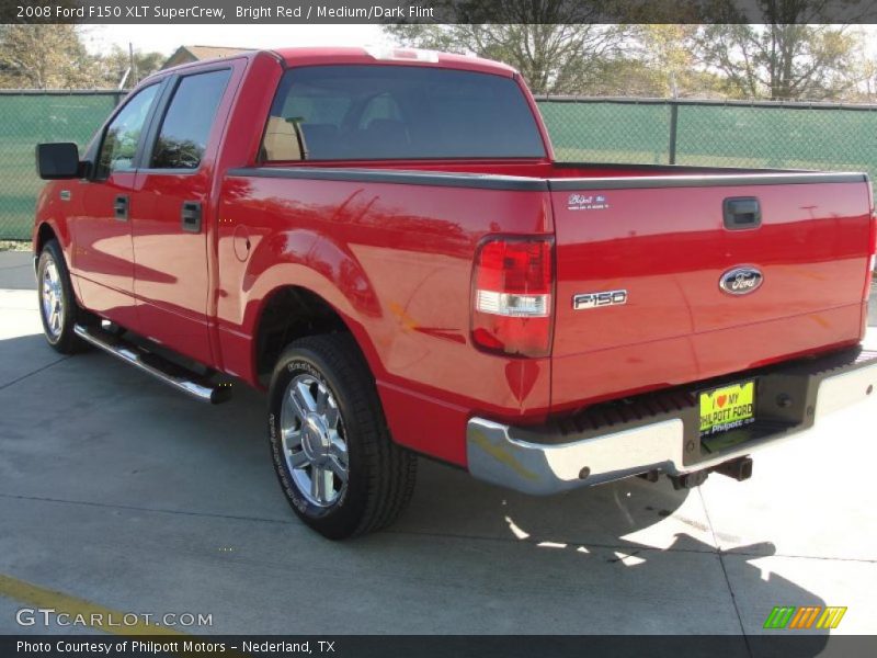 Bright Red / Medium/Dark Flint 2008 Ford F150 XLT SuperCrew