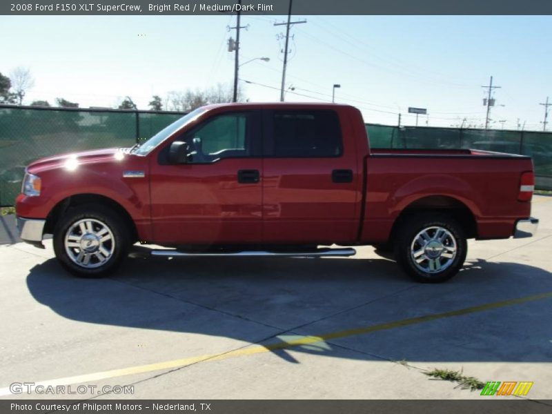 Bright Red / Medium/Dark Flint 2008 Ford F150 XLT SuperCrew