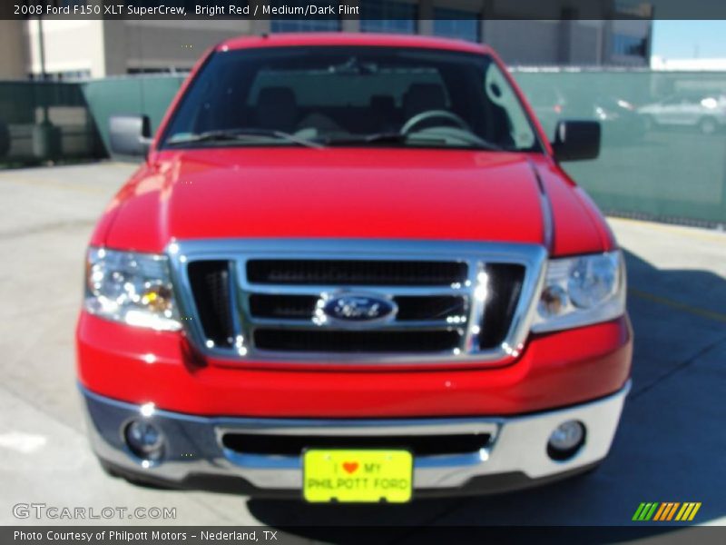 Bright Red / Medium/Dark Flint 2008 Ford F150 XLT SuperCrew