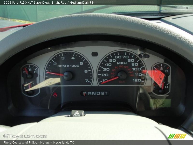 Bright Red / Medium/Dark Flint 2008 Ford F150 XLT SuperCrew