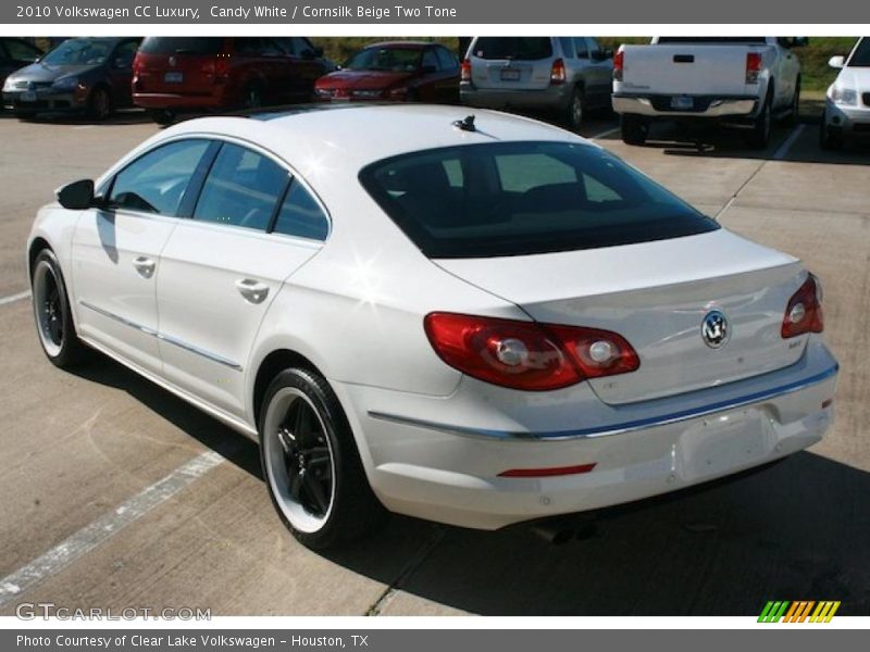 Candy White / Cornsilk Beige Two Tone 2010 Volkswagen CC Luxury