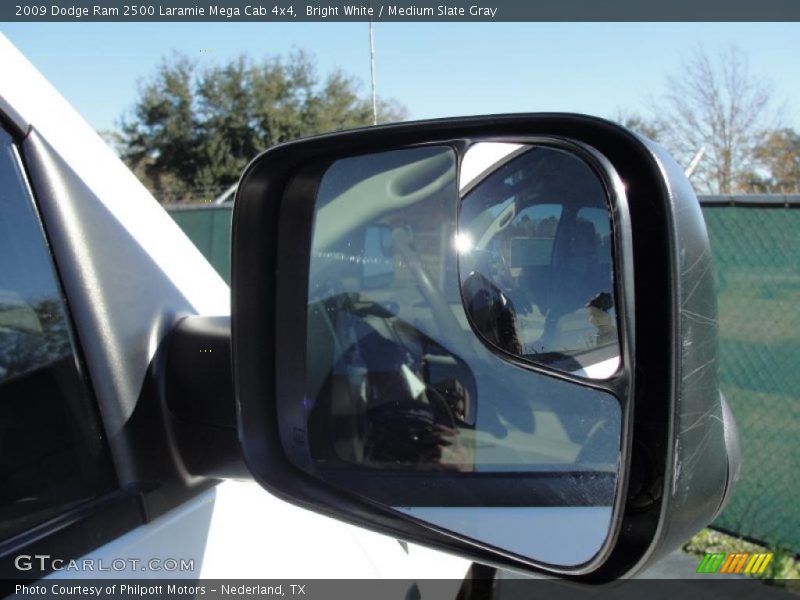 Bright White / Medium Slate Gray 2009 Dodge Ram 2500 Laramie Mega Cab 4x4