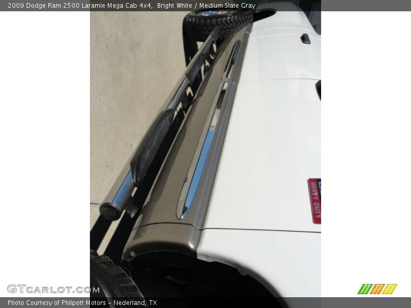 Bright White / Medium Slate Gray 2009 Dodge Ram 2500 Laramie Mega Cab 4x4