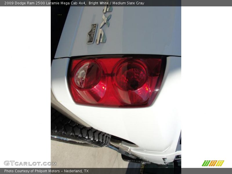 Bright White / Medium Slate Gray 2009 Dodge Ram 2500 Laramie Mega Cab 4x4