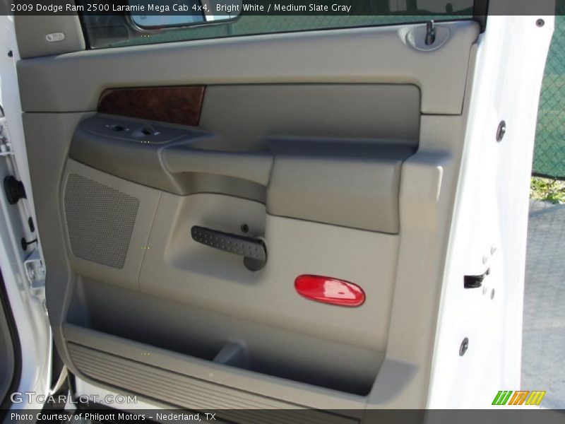 Bright White / Medium Slate Gray 2009 Dodge Ram 2500 Laramie Mega Cab 4x4