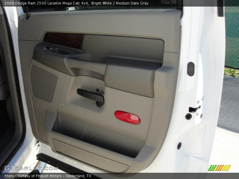 Bright White / Medium Slate Gray 2009 Dodge Ram 2500 Laramie Mega Cab 4x4