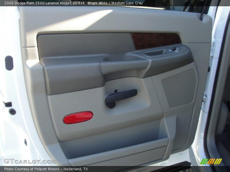 Bright White / Medium Slate Gray 2009 Dodge Ram 2500 Laramie Mega Cab 4x4