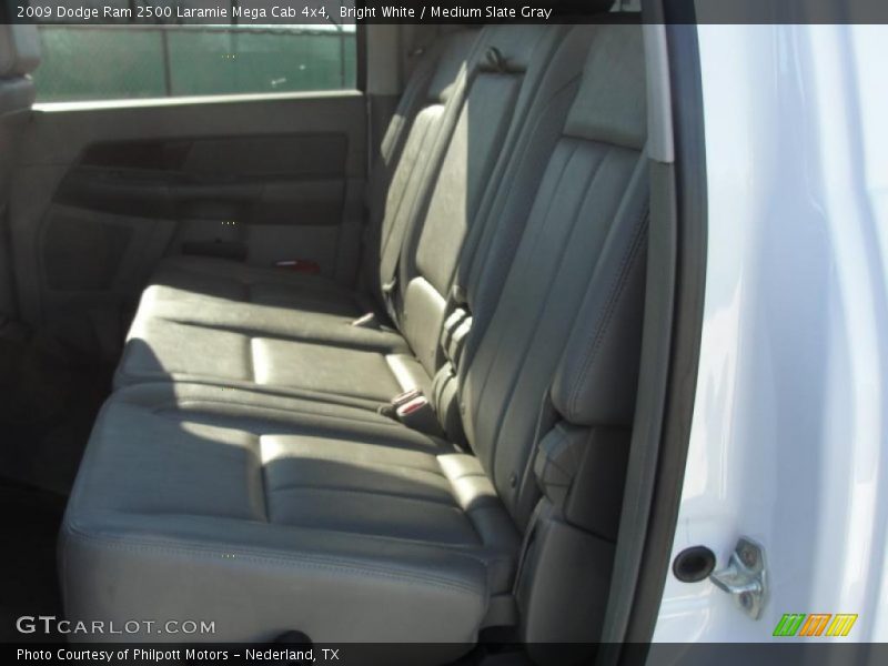 Bright White / Medium Slate Gray 2009 Dodge Ram 2500 Laramie Mega Cab 4x4