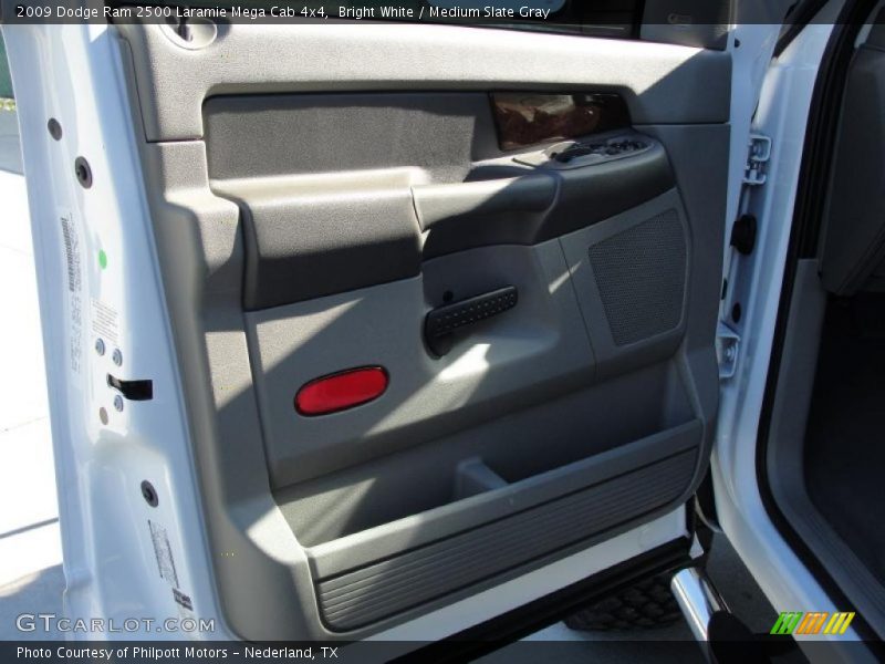 Bright White / Medium Slate Gray 2009 Dodge Ram 2500 Laramie Mega Cab 4x4