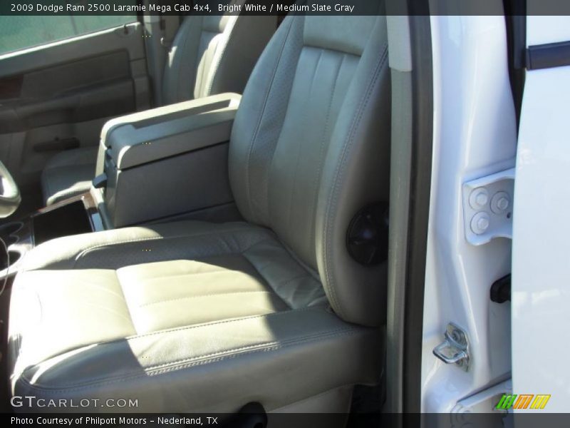 Bright White / Medium Slate Gray 2009 Dodge Ram 2500 Laramie Mega Cab 4x4