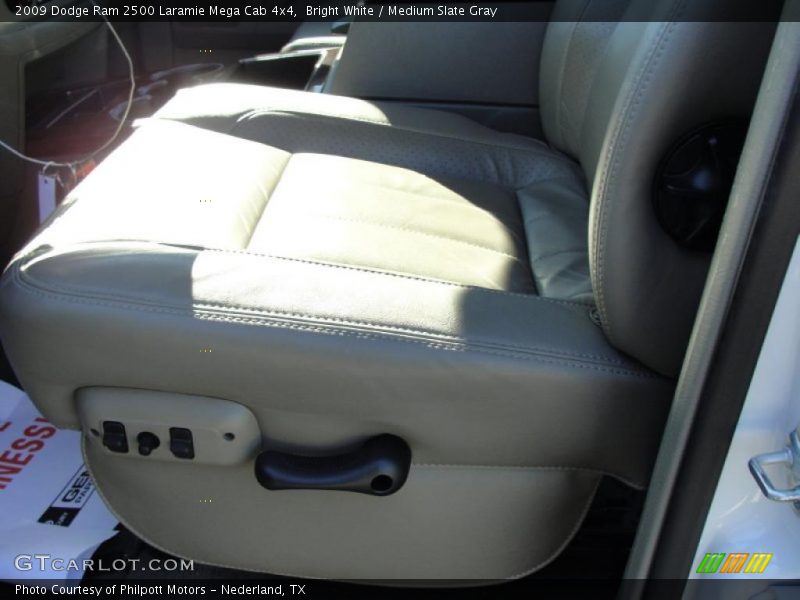 Bright White / Medium Slate Gray 2009 Dodge Ram 2500 Laramie Mega Cab 4x4