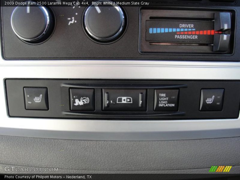 Controls of 2009 Ram 2500 Laramie Mega Cab 4x4