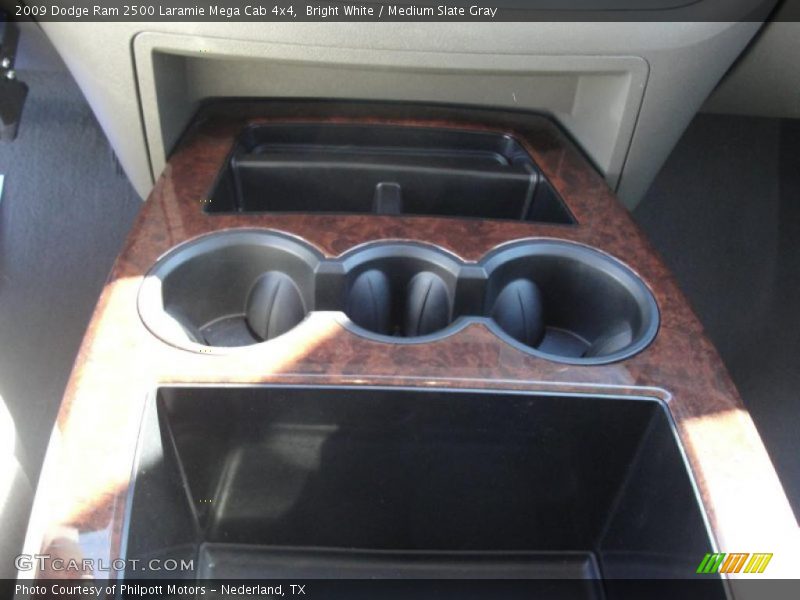 Bright White / Medium Slate Gray 2009 Dodge Ram 2500 Laramie Mega Cab 4x4