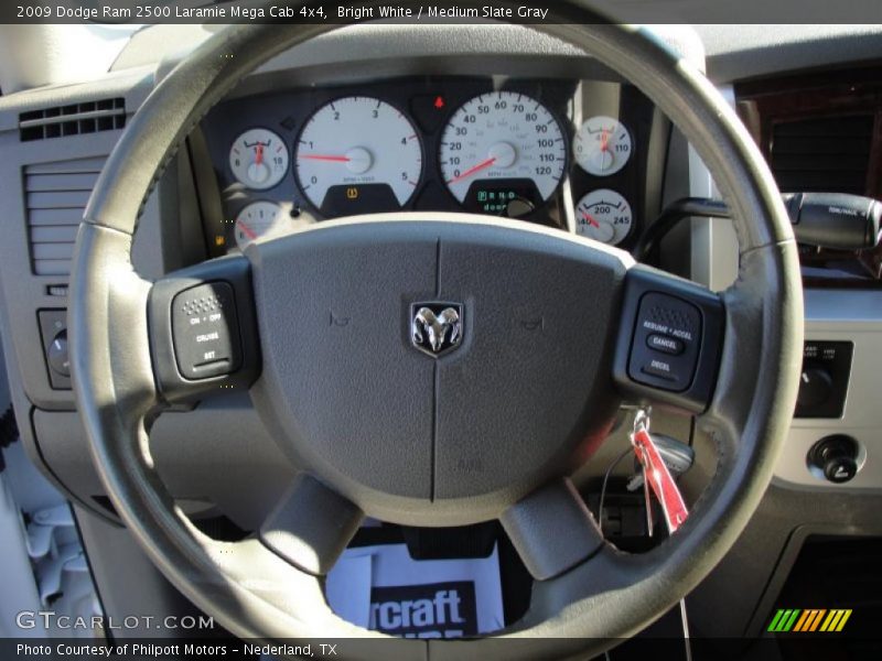  2009 Ram 2500 Laramie Mega Cab 4x4 Steering Wheel