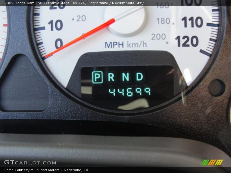 Bright White / Medium Slate Gray 2009 Dodge Ram 2500 Laramie Mega Cab 4x4