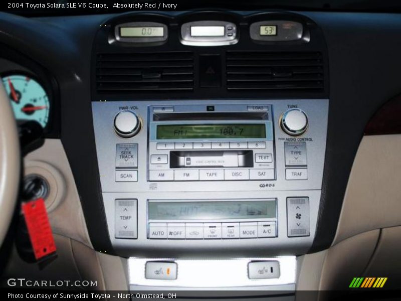 Controls of 2004 Solara SLE V6 Coupe