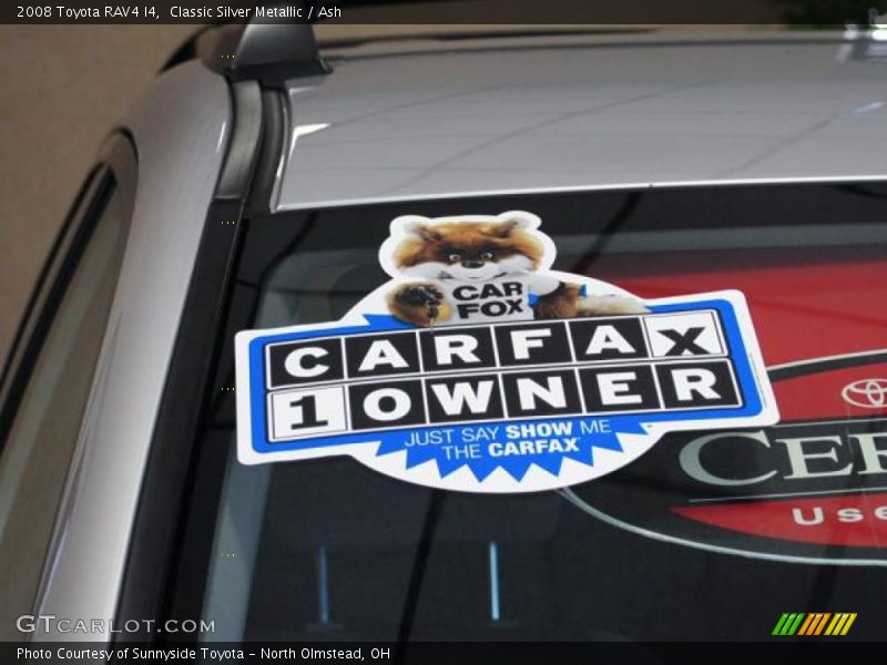 Classic Silver Metallic / Ash 2008 Toyota RAV4 I4
