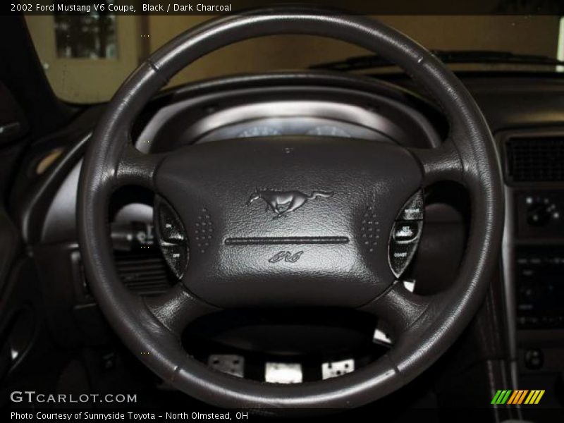 Black / Dark Charcoal 2002 Ford Mustang V6 Coupe