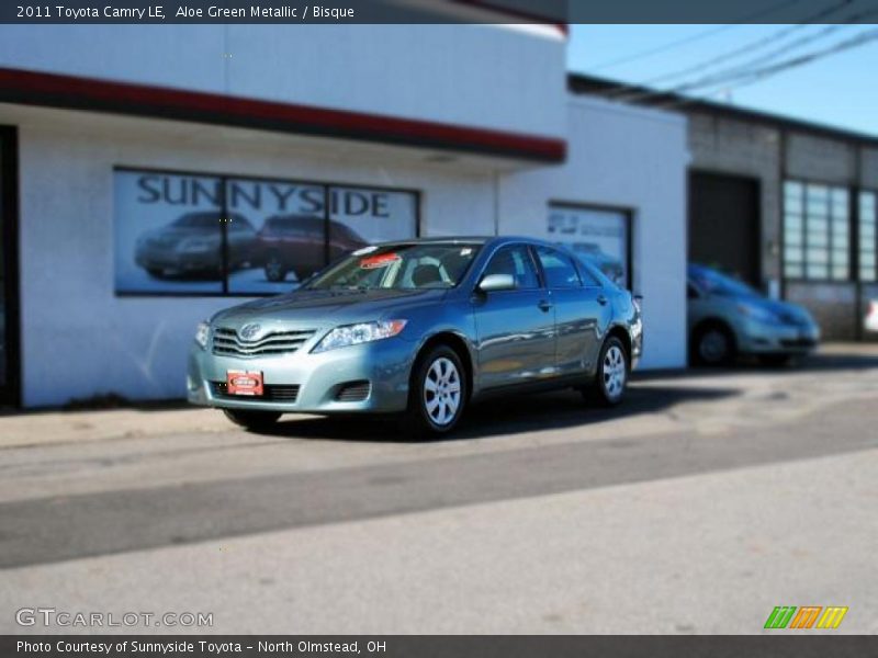 Aloe Green Metallic / Bisque 2011 Toyota Camry LE