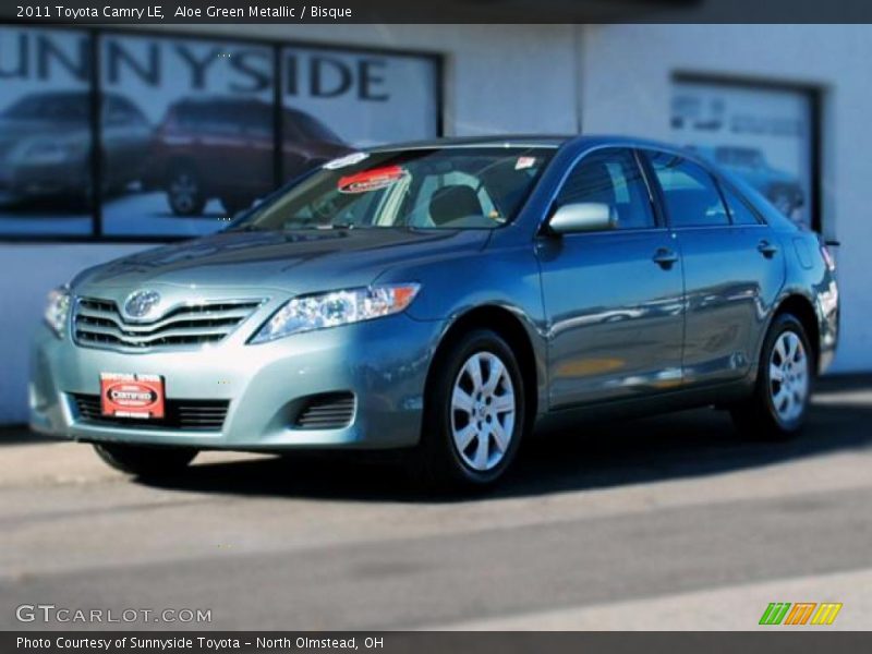 Aloe Green Metallic / Bisque 2011 Toyota Camry LE