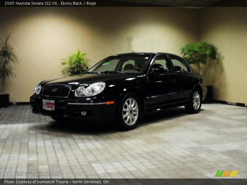 Ebony Black / Beige 2005 Hyundai Sonata GLS V6