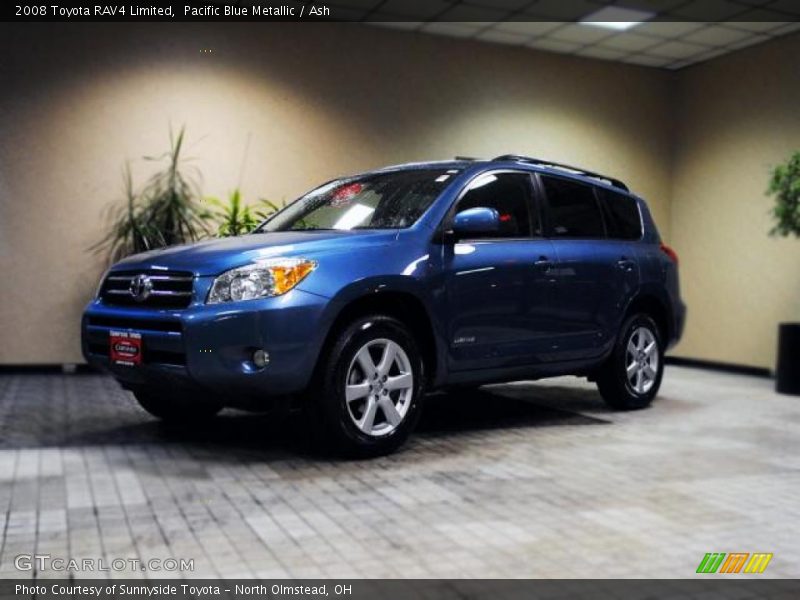Pacific Blue Metallic / Ash 2008 Toyota RAV4 Limited