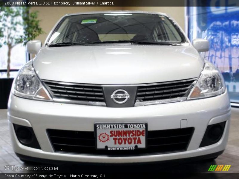 Brilliant Silver / Charcoal 2008 Nissan Versa 1.8 SL Hatchback