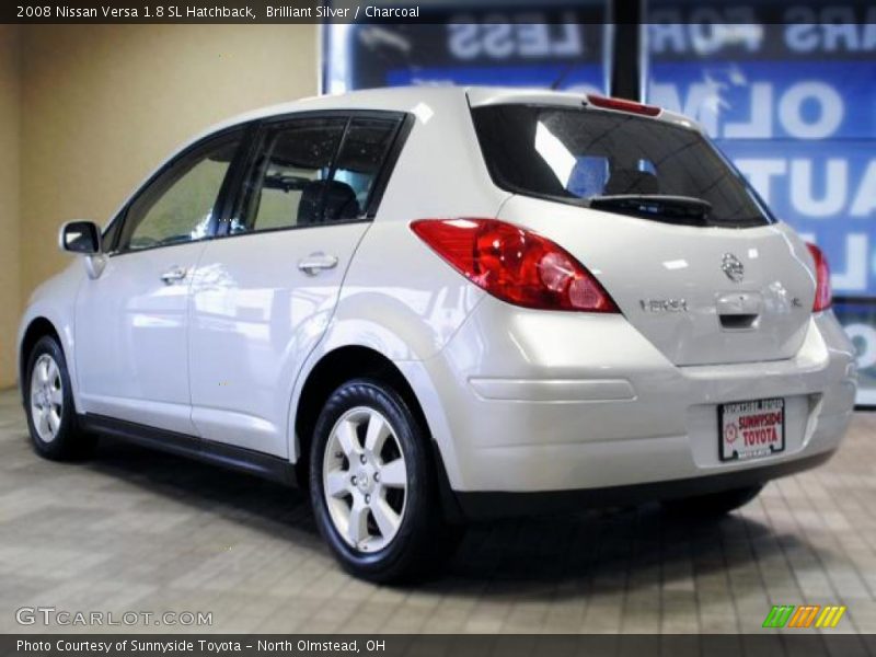 Brilliant Silver / Charcoal 2008 Nissan Versa 1.8 SL Hatchback