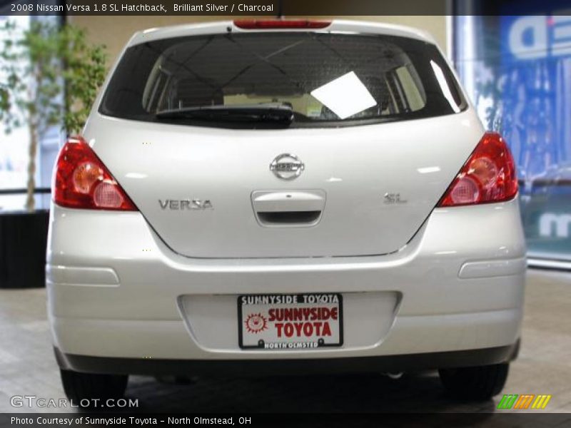 Brilliant Silver / Charcoal 2008 Nissan Versa 1.8 SL Hatchback