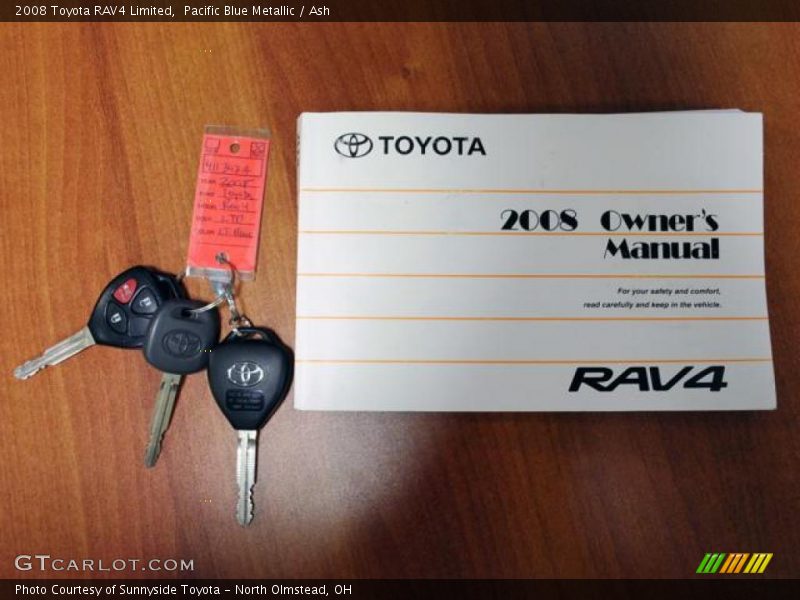 Pacific Blue Metallic / Ash 2008 Toyota RAV4 Limited