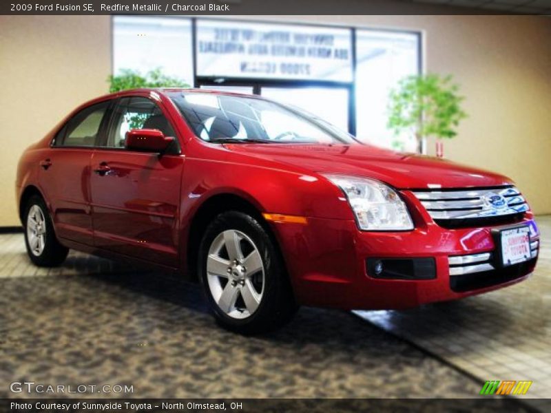 Redfire Metallic / Charcoal Black 2009 Ford Fusion SE