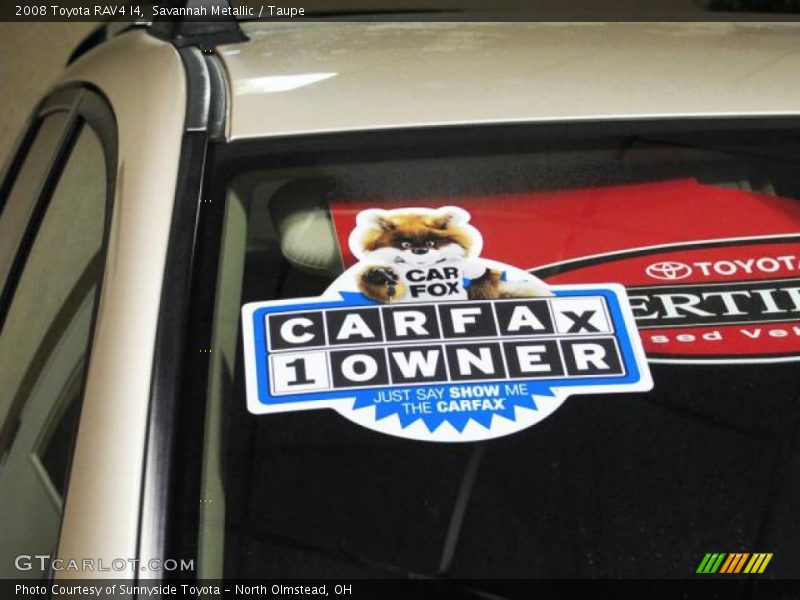 Savannah Metallic / Taupe 2008 Toyota RAV4 I4
