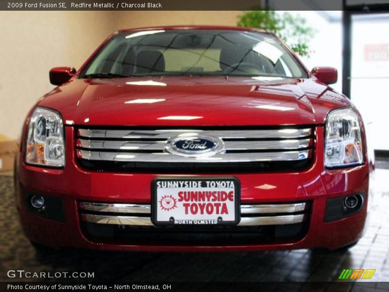 Redfire Metallic / Charcoal Black 2009 Ford Fusion SE