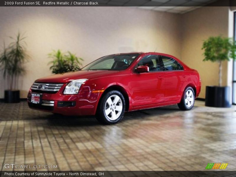 Redfire Metallic / Charcoal Black 2009 Ford Fusion SE