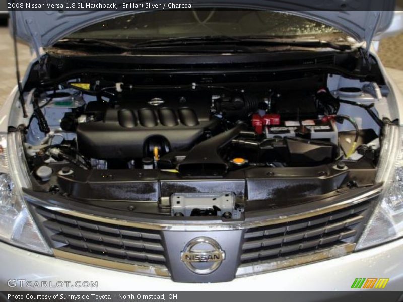 Brilliant Silver / Charcoal 2008 Nissan Versa 1.8 SL Hatchback