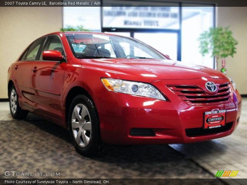Barcelona Red Metallic / Ash 2007 Toyota Camry LE