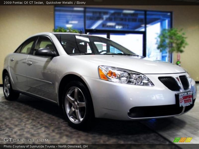 Quicksilver Metallic / Ebony 2009 Pontiac G6 GT Sedan