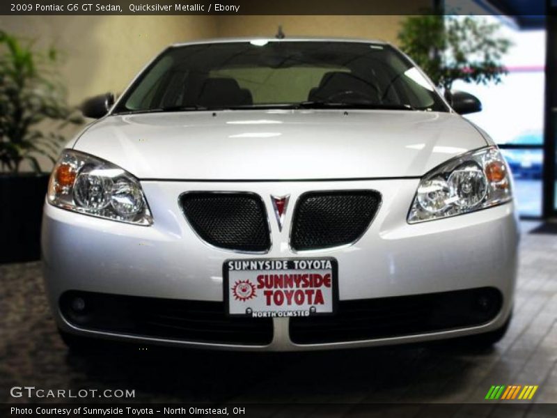 Quicksilver Metallic / Ebony 2009 Pontiac G6 GT Sedan